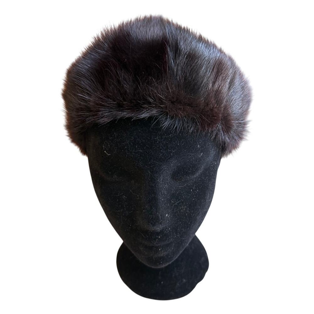 Vintage Mink Hat Black